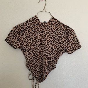 Forever 21 cheetah crop top